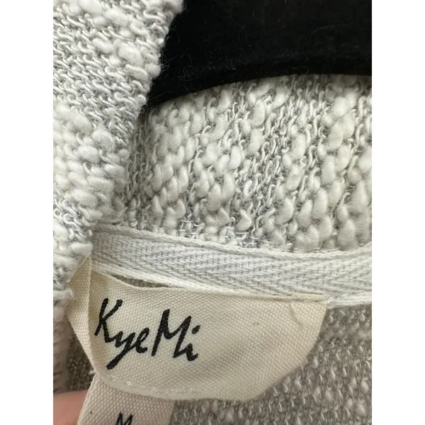KyeMi Lagenlook‎ Oversized Knit Cardigan Sweater Womens Boho Pockets Gray Sz M - Image 6