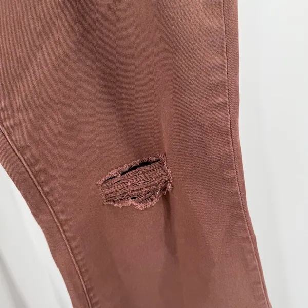Ceros Jeans Womens SZ 30 NWT Phoenix High Rise Flare Distressed Mocha Denim Crop - Image 13