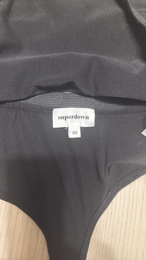 superdown Bodysuit Black Cut-Out - Image 2