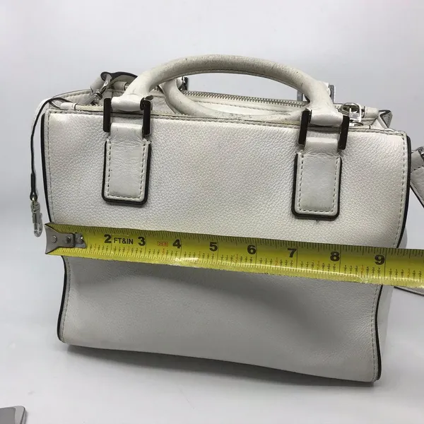 Michael Kors White M Leather Crossbody Bag - Image 5