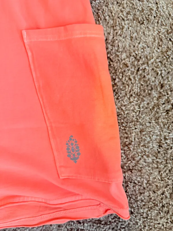 Fp Movement Hot Shot Tee Romper Onesie Oversized Size Small Neon Orange Nwot - Image 8
