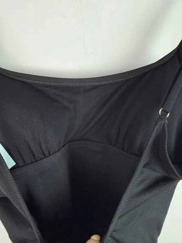 NWT Shade & Shore Ribbed Adjustable Medium Coverage One Piece Swimsuit Size XS - Image 10