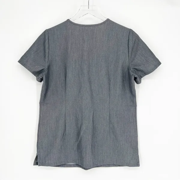 FIGS Casma Technical Collection Scrub Top Women's Size S Gray Healthcare Uniform - Image 3