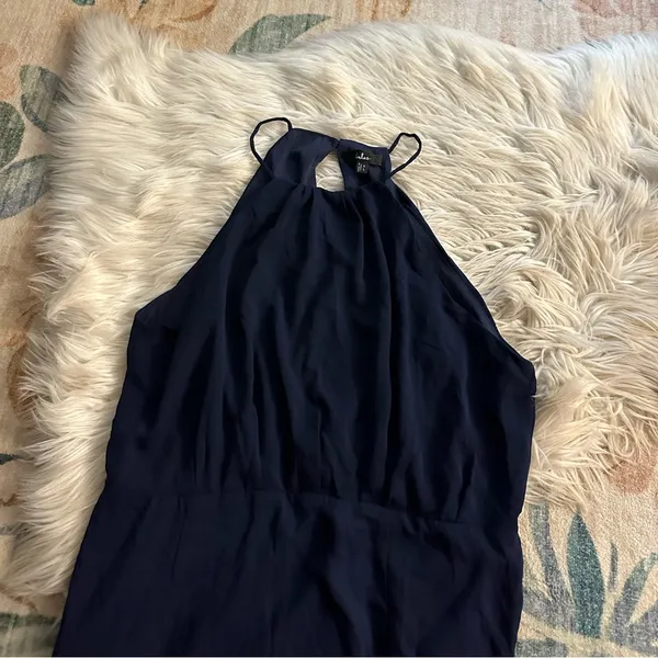 LULU’S Dreamy Date Night Navy Blue Sleeveless Midi Dress - Image 7
