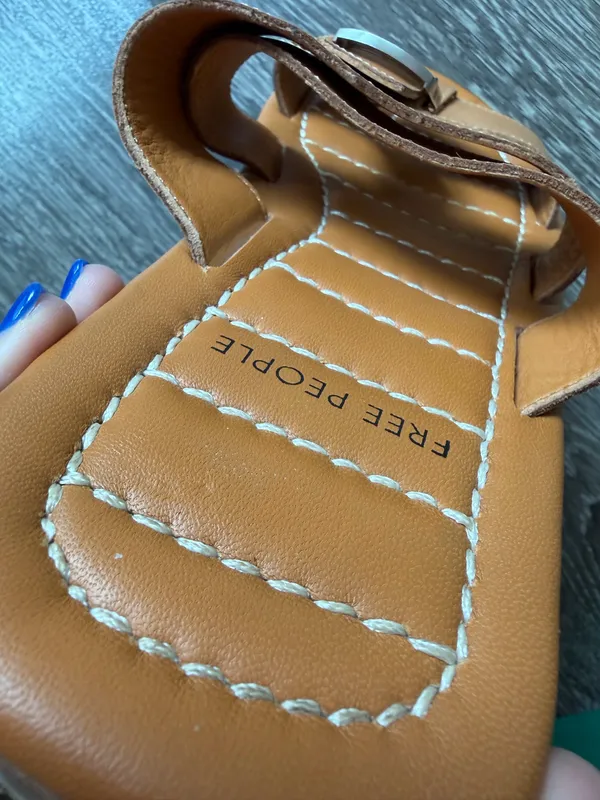 Free People Sloan Buckle Sandals in Cinnamon Clay/Cognac - Image 10