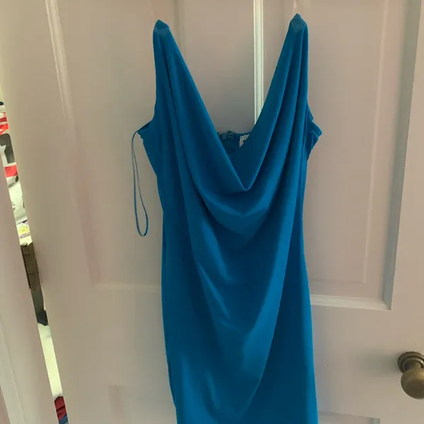 COPY - Superdown Blue Cowl Neck Body Con Dress - Image 4