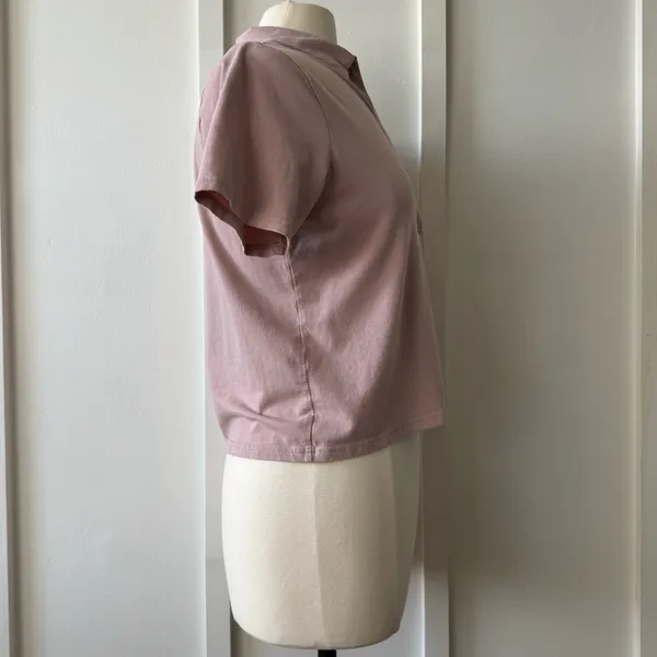 Danskin Mauve Pink Button-Up Shirt  - Image 7