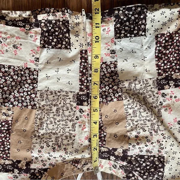 Y2K Halter One Shoulder Bandana Patchwork Top Sz XL White - Image 15