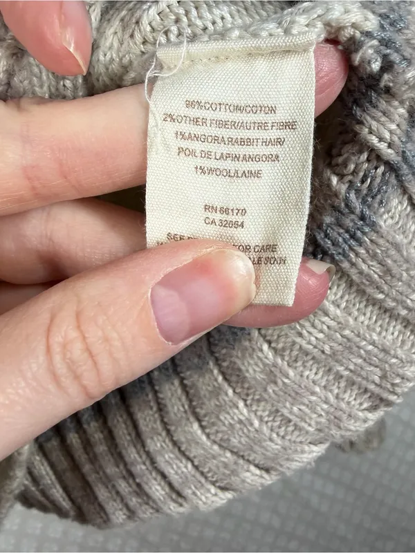 Free People Cream Tan Walk In The Park Knit Angora Blend Button Up Cardigan - Image 5