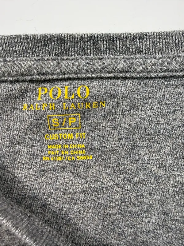 Polo by Ralph Lauren Heather Gray Long Sleeve Crew Tee - Image 5