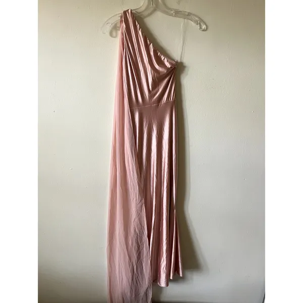 Oh Polly Giada Scarf-Detail Midmaxi Dress Blush Pink Size 4 New - Image 11