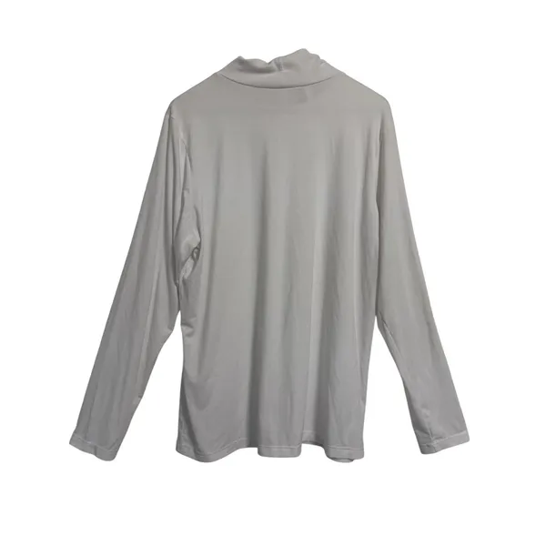 Athleta‎ Womens XL White Long Sleeve Mock Neck Lightweight Jersey Top Shirt - Image 5