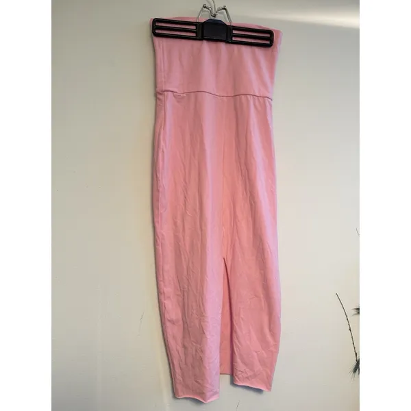 Skims Cotton  Foldover‎ Skirt Size Medium Pink Flaw Cut Hem - Image 3