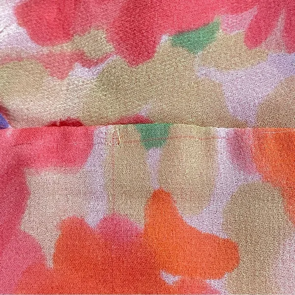 Talbots Silk Floral Sleeveless Midi Dress Pink Multicolor y2k Size 10 - Image 13