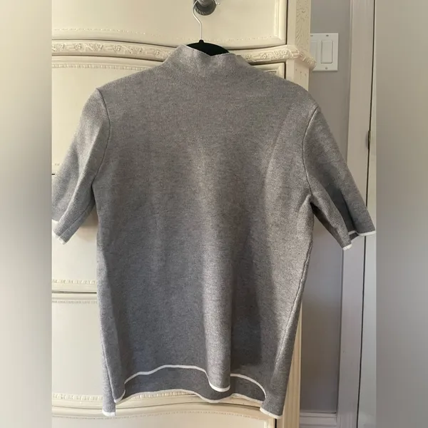 Zara Knit Short Sleeve Sweater Size M - Image 2