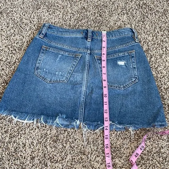 Free people we the free womens denim a line‎ mini skirt size 25 - Image 4