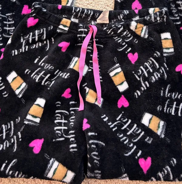 Coffee soft pajama pants Black - Image 2