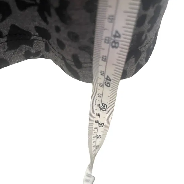 Jones New York Large Black Animal Print Vampire Goth Night Gown Maxi Slip‎ Dress - Image 10