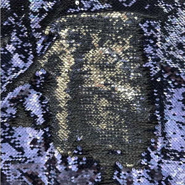 Honey Punch - Sequin Changing Mini Slip Dress in Blue & Silver - Image 2