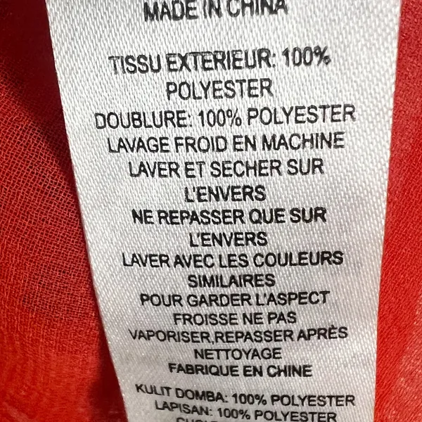 French Connection Red and Blue Dot Print Shift Dress Size 6 - Image 7