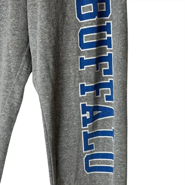 League Buffalo Sweatpants Womens Small‎ Gray Joggers Graphic Fleece Athleisure - Image 6