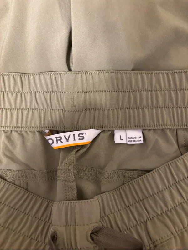 Orvis Women’s Large Olive Green Stretch Pull On Ankle Pants - Image 2