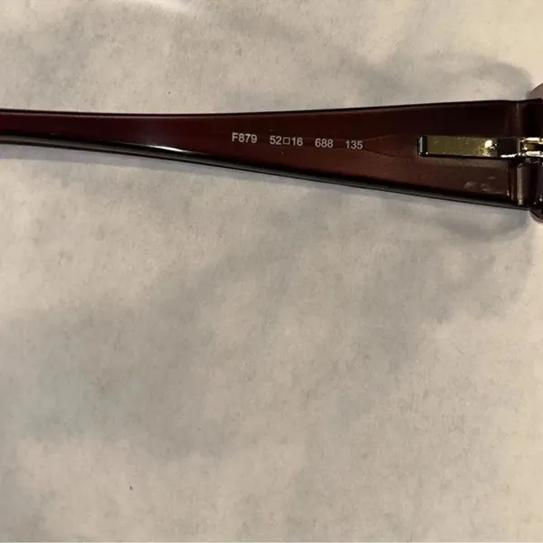 Authentic Fendi Optical Purple Rectangular Eyeglasses - Image 5