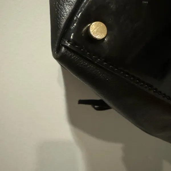 Kate Spade Black Patent Leather Bow‎ Accent ToteC - Image 6