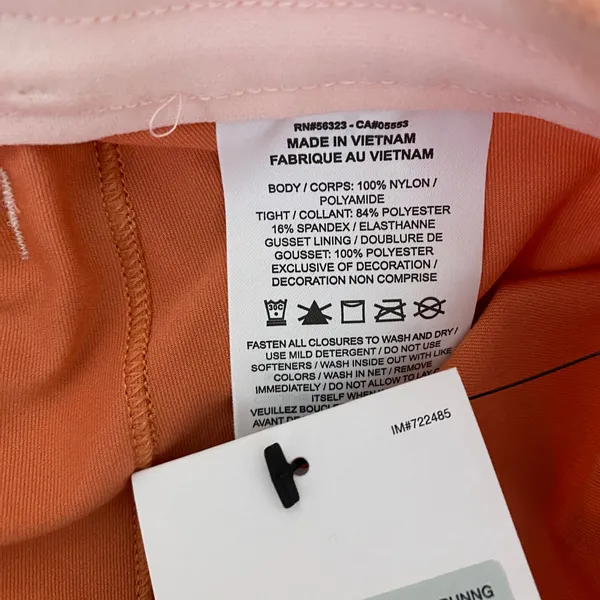 Nike Pink Orange Icon Clash Tempo‎ Luxe Mid-Rise Running Shorts Womens Size XS - Image 7