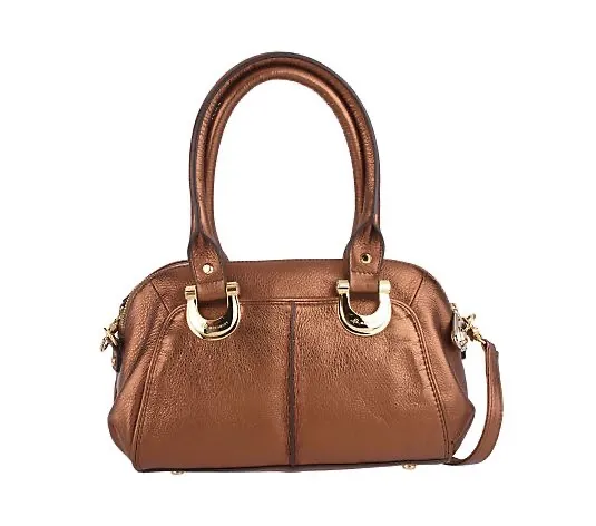 B. Makowsky Glove Leather Zip Top Convertible Satchel A203086 NWT Vanilla - Image 8