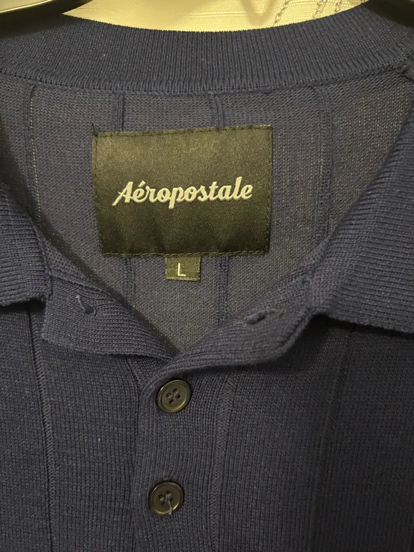 Aeropostale Top Men’s Navy Sz.L  - Image 2