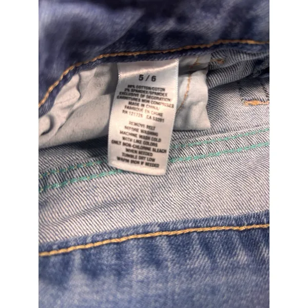 Aeropostale Distressed Denim Cuffed‎ Shorts 5/6 - Image 3