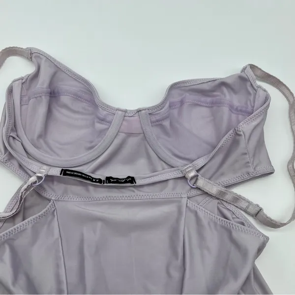 Urban Outfitters Out From Under Elegant Lavender Bodysuit-Under Wire in Bra-Sz M - Image 8