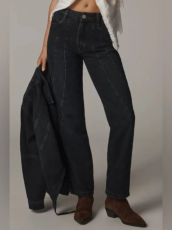 Damson Madder Juli Jeans in Wavy Seams 2 - Image 8