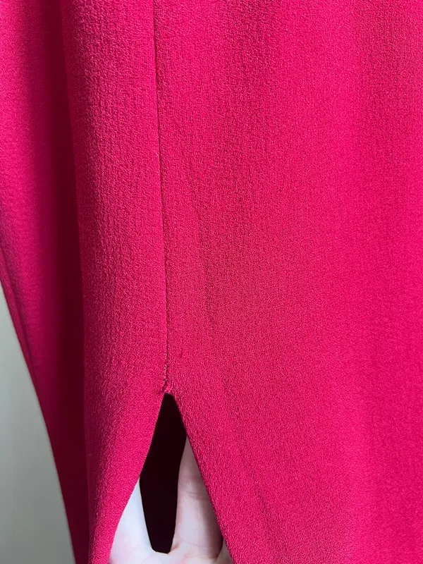 Dress The Population Iris Red Gown Slit Small Full Length Formal Wedding Prom - Image 4
