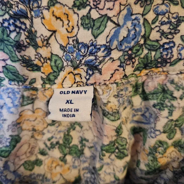 Old Navy Oversized Springtime Floral-Print Square-Neck Top Casual Multicolor - Image 7