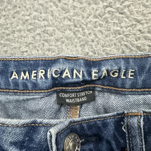 American Eagle Mom Denim Jean Shorts 2" Distressed Cut Off‎ Festival Women's 8 - Image 3
