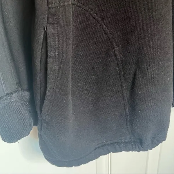 Free People Isla Pullover Oversized Sweatshirt Sz XL Quarter Zip Lace - Image 5