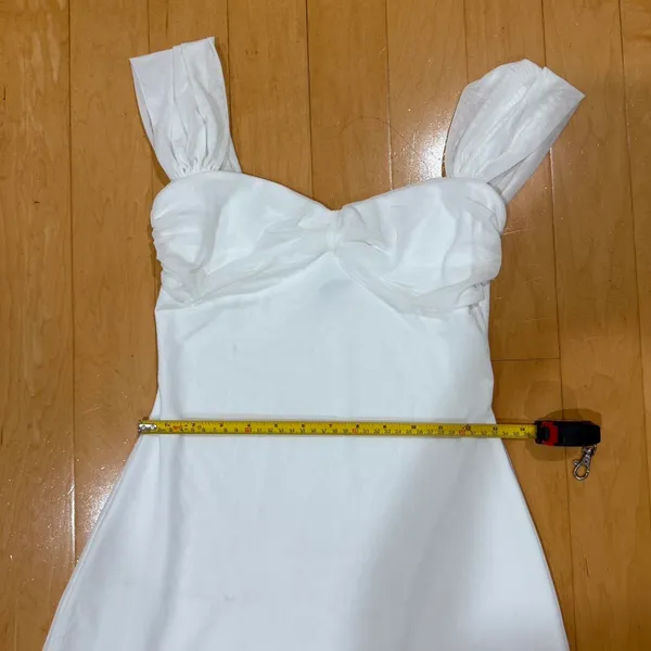 Princess Polly Pemberley white mesh sleeve bodycon dress - Image 5