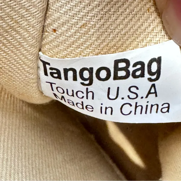 Vintage Tango Bag Touch 80s 90s Celestial Sun Ivory Silver Crossbody Bag‎ Purse - Image 7