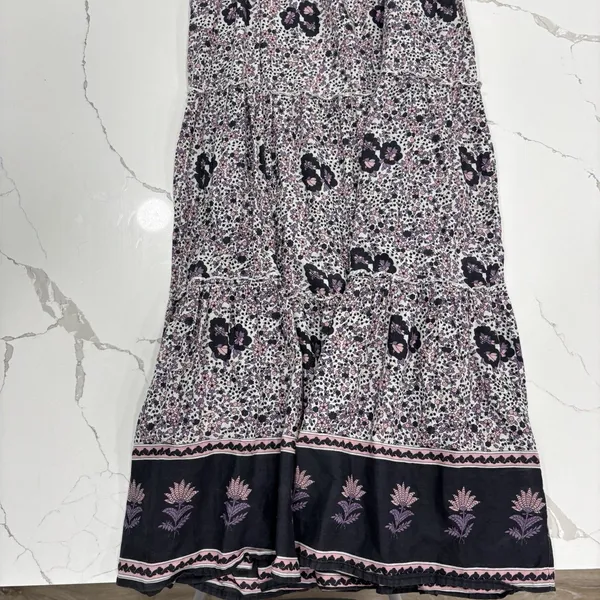 Natural Life Dress Size Medium Maxi Spaghetti Strap Lightweight Purple Floral - Image 9