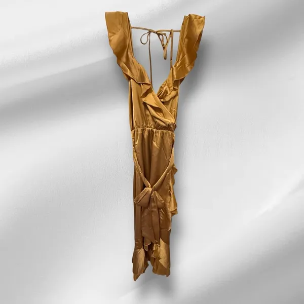 Show Me Your MuMu Samantha Ruffle Wrap Dress nwt - Image 2