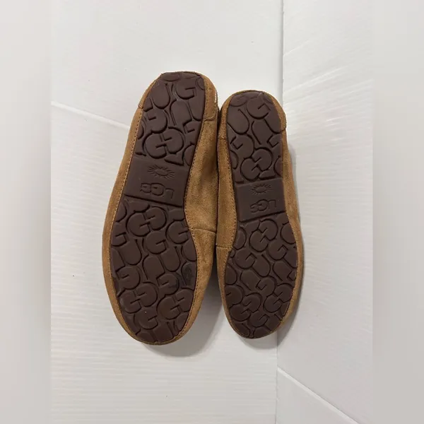 UGG SN 1106878 Ansley brown suede sheepskin-lined slippers women size 9 - Image 8