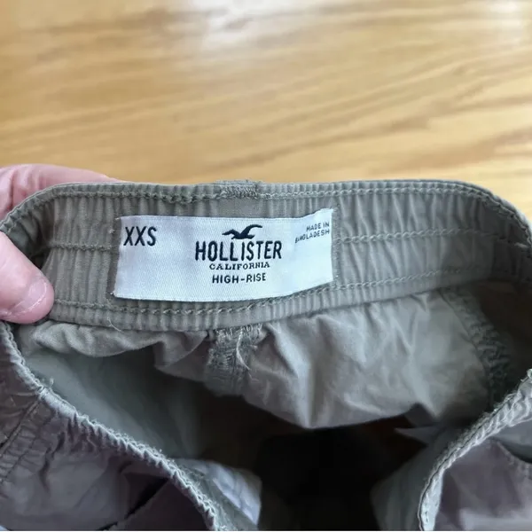 NWT Hollister Army Green Stretch Ultra High-Rise Utility‎ Skirt Size XXS - Image 6