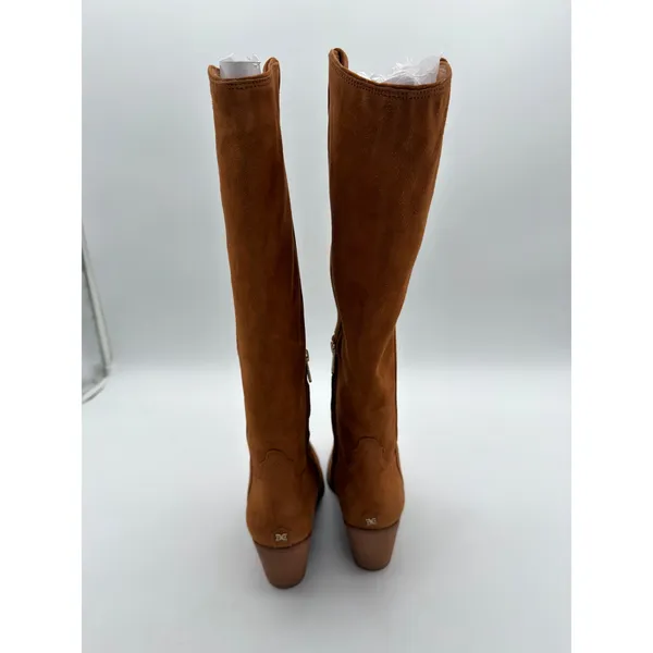 Sam Edelman Wyatt KneeHigh Frontier Brown Suede 8 WideCalf Cowgirl Western Boots - Image 5