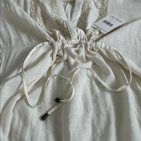 Free People Rugged Beauty Swing Dress Ecru - Image 12