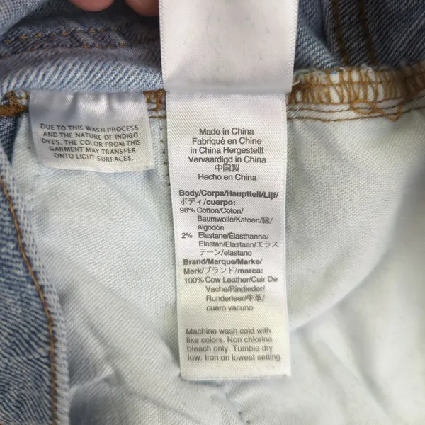 J Crew Slim Boyfriend Jean Women's Size 28‎ Light Wash Distressed Raw Hem Denim - Image 5