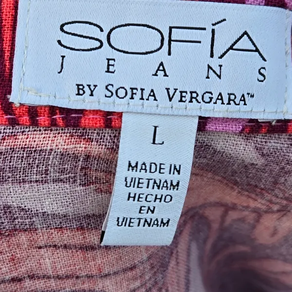 Sofia Jeans by Sofia Vergara linen shorts & Shirt Set L - Image 11