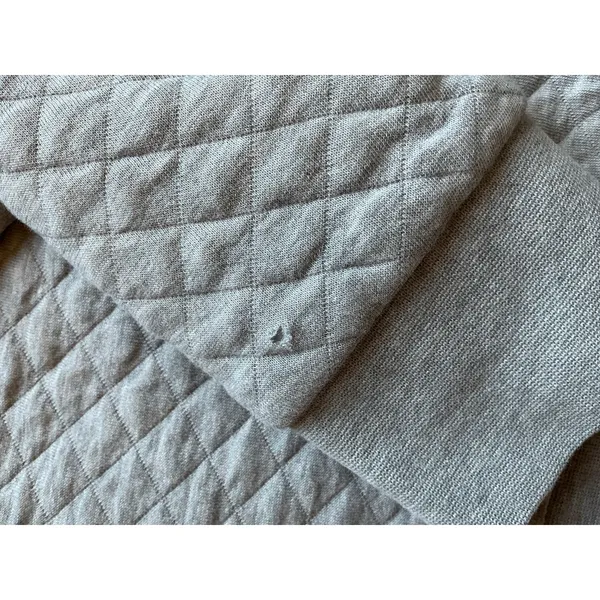 Patagonia Worn Wear Quilted Snap Sweater XSmall Grey - Image 9