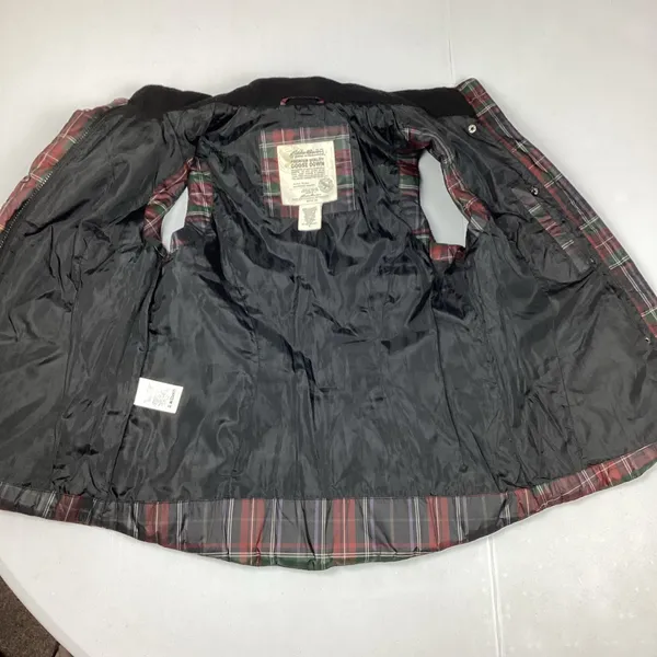 Eddie Bauer Women’s Goose Down Puffer Vest Tartan Plaid Size Small - Image 5
